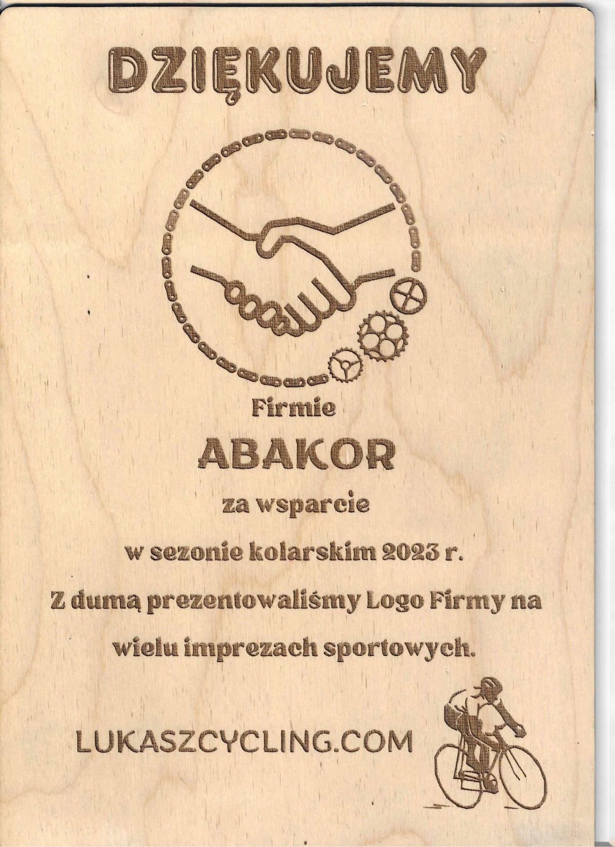 Podziękowania